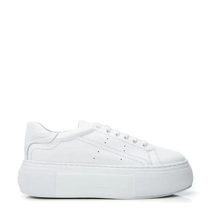 Platform Trainers Women Moda In Pelle Bsoleful BKendri White Leather
