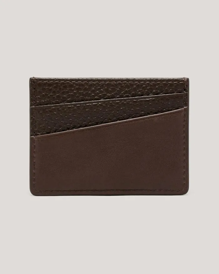 Politix Bags Men Leather Card Holder Brown
