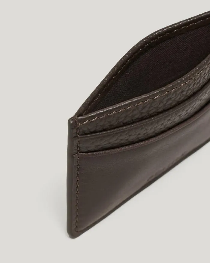 Politix Bags Men Leather Card Holder Brown