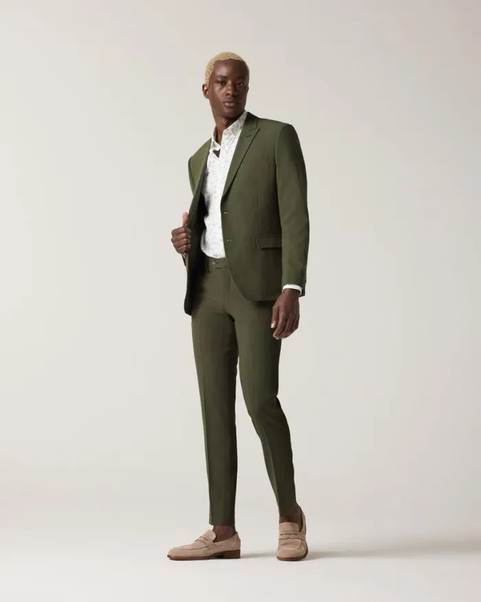Politix Blazers Men Tailored Jacket Khaki