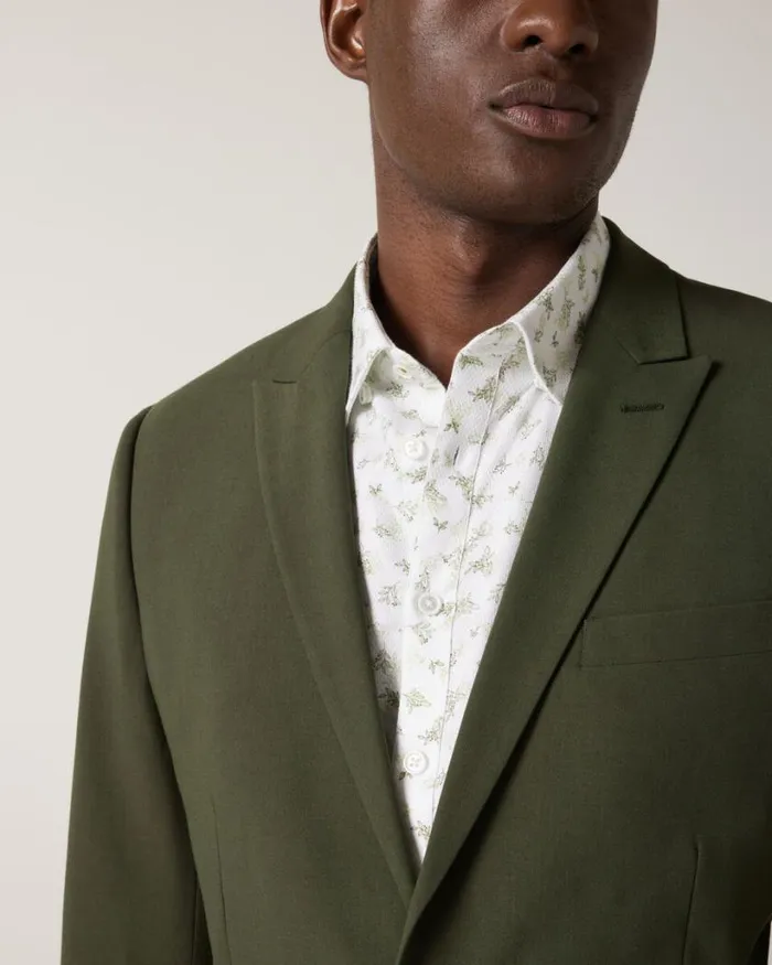 Politix Blazers Men Tailored Jacket Khaki