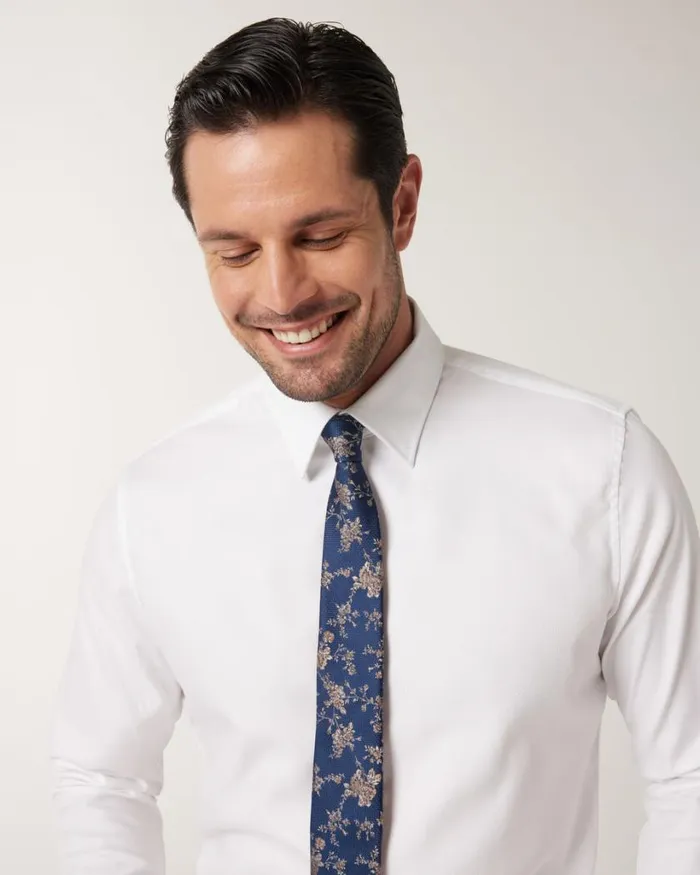 Politix Formal Shirts Men Regular Fit Business Shirt White