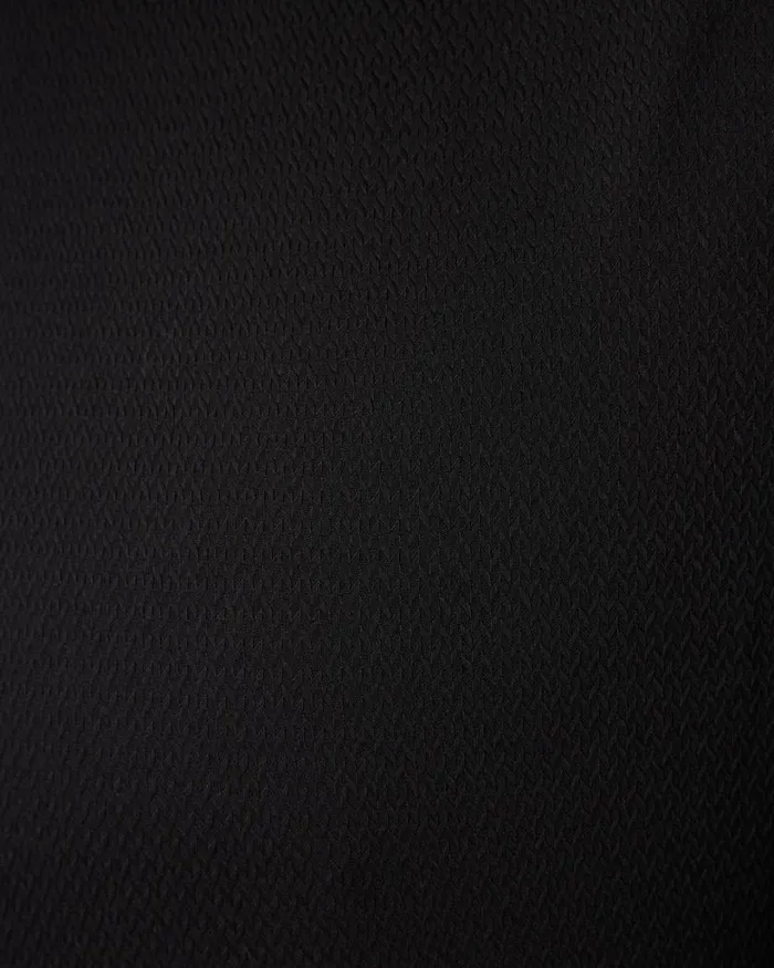 Politix Formal Shirts Men Slim Fit Long Sleeve Textured Dress Shirt Black