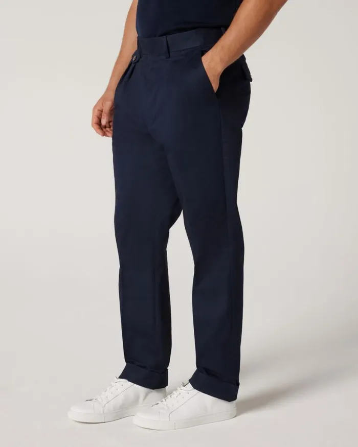Politix Suit Pants Men Gurkha Tailored Pant Navy