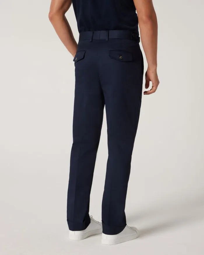 Politix Suit Pants Men Gurkha Tailored Pant Navy