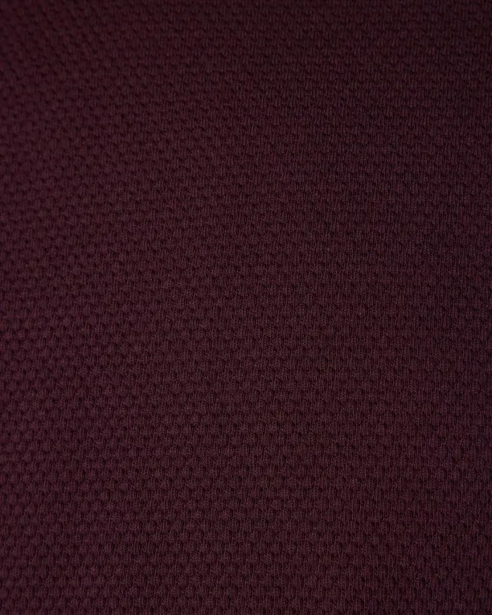 Politix TShirts Men Slim Fit Jacquard Texture Tee Aubergine