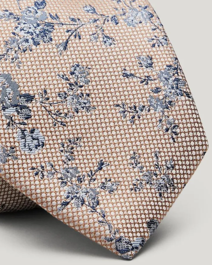 Politix Ties Men Floral Silk Tie Neutral