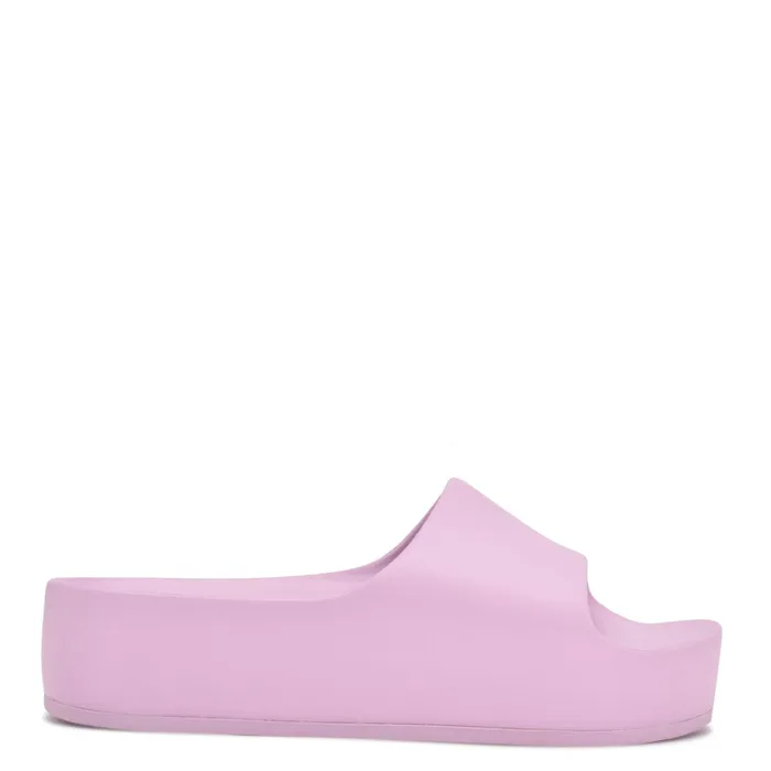 Pool Platform Slide Sandals Light Purple Women Nine West Platforms