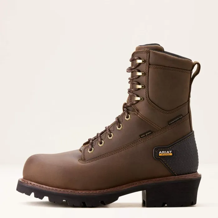 Powerline 8034 400G Waterproof 400g Composite Toe Work Boot Oily Distressed Brown Men Ariat Work Boots Powerline 8034 400G Waterproof 400g Composite Toe Work Boot Oily Distressed Brown Men Ariat Work Boots