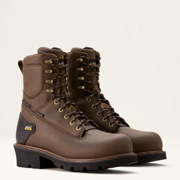 Powerline 8034 400G Waterproof 400g Composite Toe Work Boot Oily Distressed Brown Men Ariat Work Boots Powerline 8034 400G Waterproof 400g Composite Toe Work Boot Oily Distressed Brown Men Ariat Work Boots