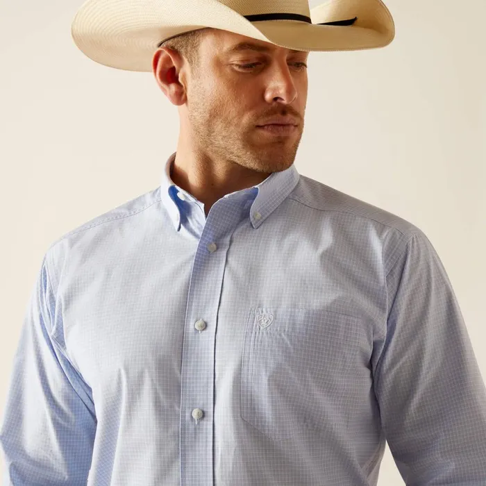 Pro Series Dabney Classic Fit Shirt Light Blue Men Ariat Button Down Shirts Pro Series Dabney Classic Fit Shirt Light Blue Men Ariat Button Down Shirts