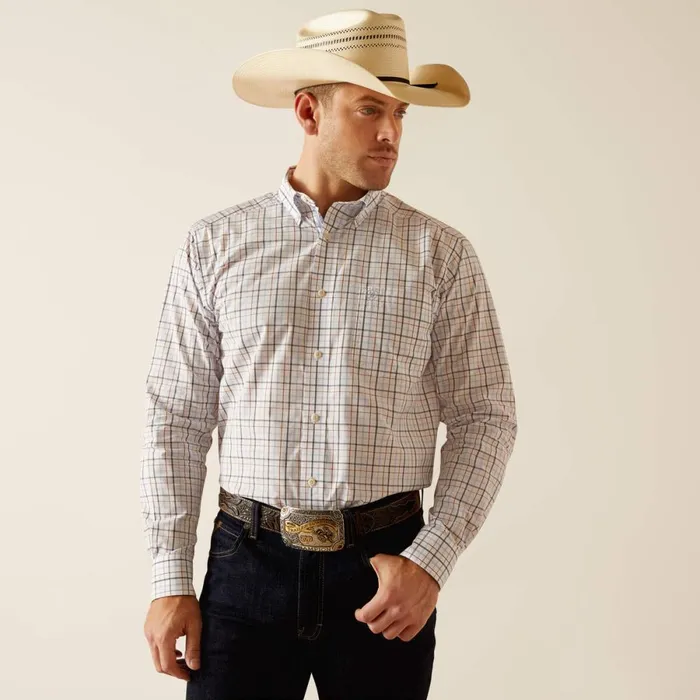 Pro Series Dan Classic Fit Shirt White Men Ariat Button Down Shirts