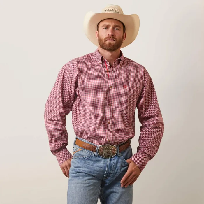Pro Series Dominick Classic Fit Shirt Cayenne Men Ariat Button Down Shirts