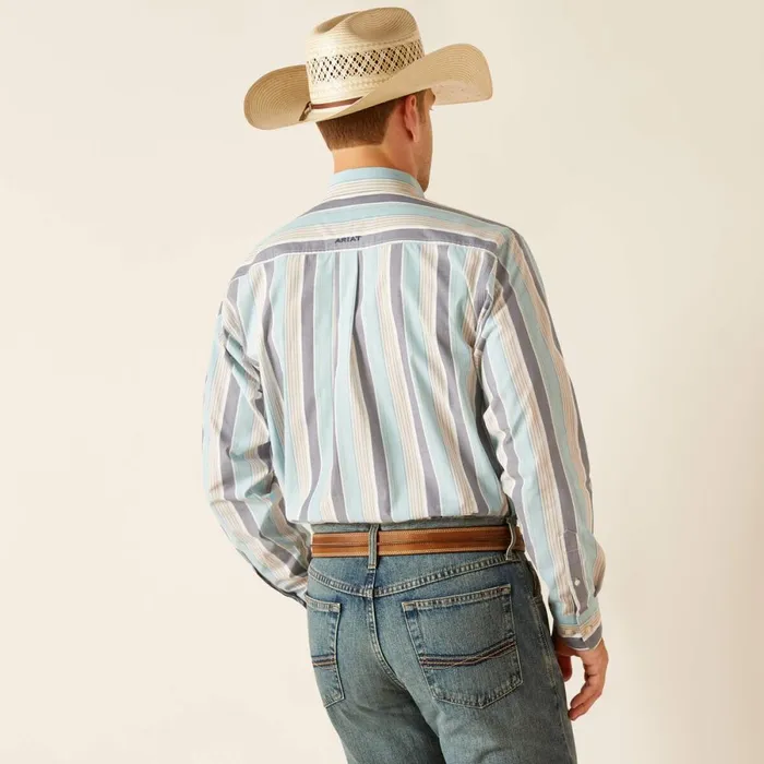 Pro Series Elliot Classic Fit Shirt Blue Men Ariat Button Down Shirts Pro Series Elliot Classic Fit Shirt Blue Men Ariat Button Down Shirts