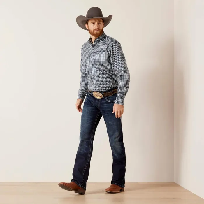 Pro Series Gannon Fitted Shirt Sky Blue Men Ariat Button Down Shirts Pro Series Gannon Fitted Shirt Sky Blue Men Ariat Button Down Shirts
