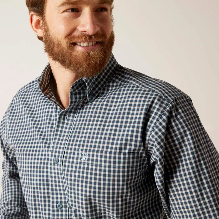 Pro Series Gannon Fitted Shirt Sky Blue Men Ariat Button Down Shirts Pro Series Gannon Fitted Shirt Sky Blue Men Ariat Button Down Shirts