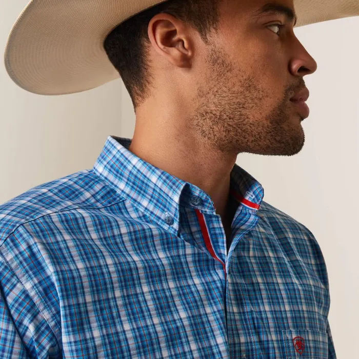 Pro Series Leyton Classic Fit Shirt Light Blue Men Ariat Button Down Shirts Pro Series Leyton Classic Fit Shirt Light Blue Men Ariat Button Down Shirts