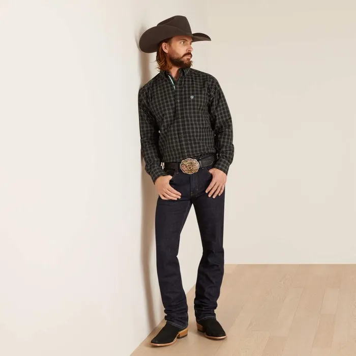 Pro Series Nash Classic Fit Shirt Black Men Ariat Button Down Shirts Pro Series Nash Classic Fit Shirt Black Men Ariat Button Down Shirts