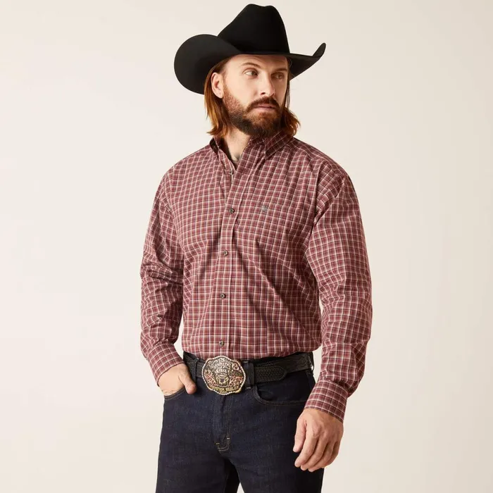 Pro Series Nicco Classic Fit Shirt Frair Brown Men Ariat Button Down Shirts