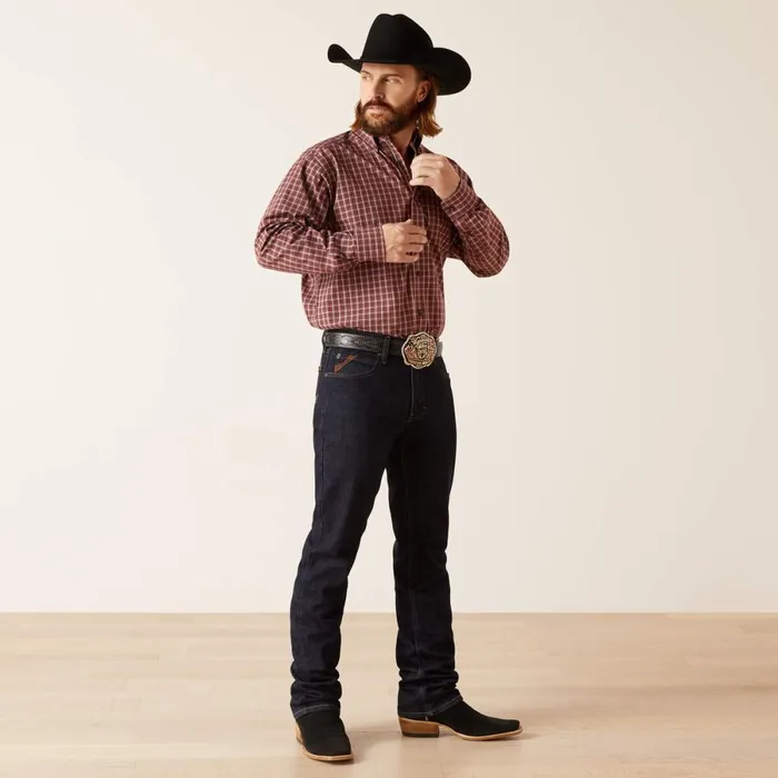 Pro Series Nicco Classic Fit Shirt Frair Brown Men Ariat Button Down Shirts Pro Series Nicco Classic Fit Shirt Frair Brown Men Ariat Button Down Shirts