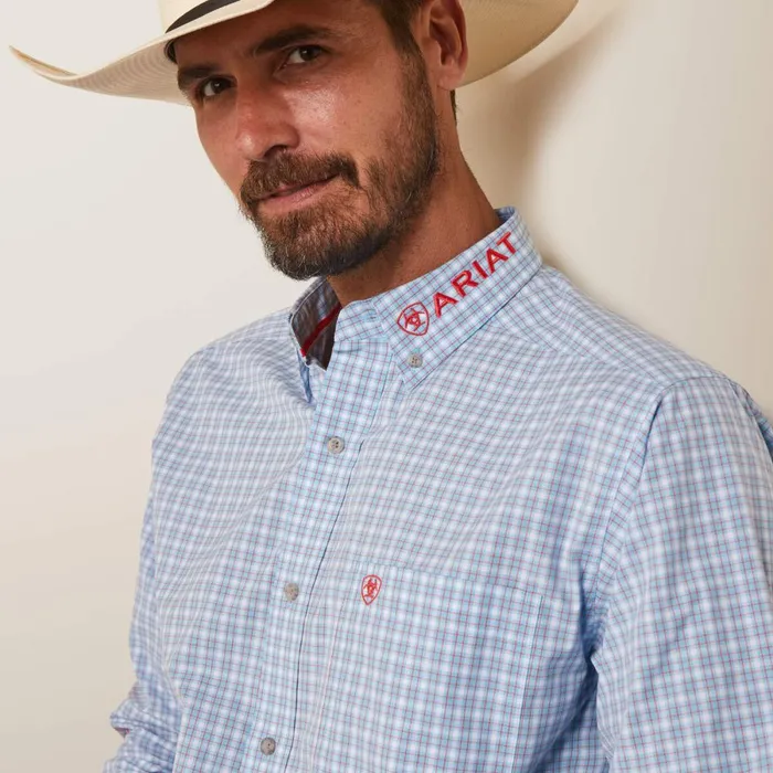 Pro Series Team Hylton Fitted Shirt Teal Men Ariat Button Down Shirts Pro Series Team Hylton Fitted Shirt Teal Men Ariat Button Down Shirts