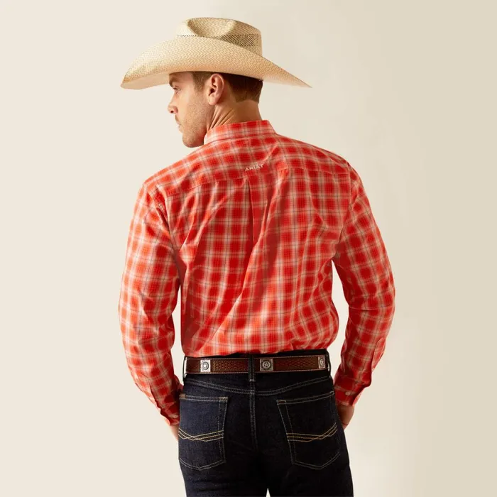 Pro Series Team Lewis Classic Fit Shirt Orange Men Ariat Button Down Shirts Pro Series Team Lewis Classic Fit Shirt Orange Men Ariat Button Down Shirts