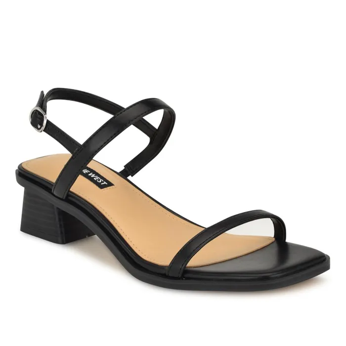 Purdy Block Heel Sandals Black Women Nine West Heeled Purdy Block Heel Sandals Black Women Nine West Heeled