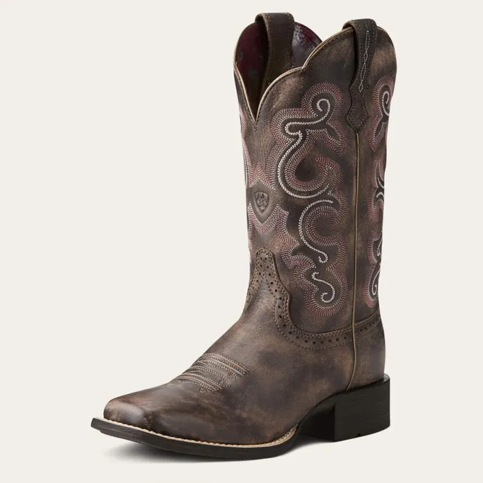 Quickdraw Western Boot Tack Room Chocolate Women Ariat Western Boots