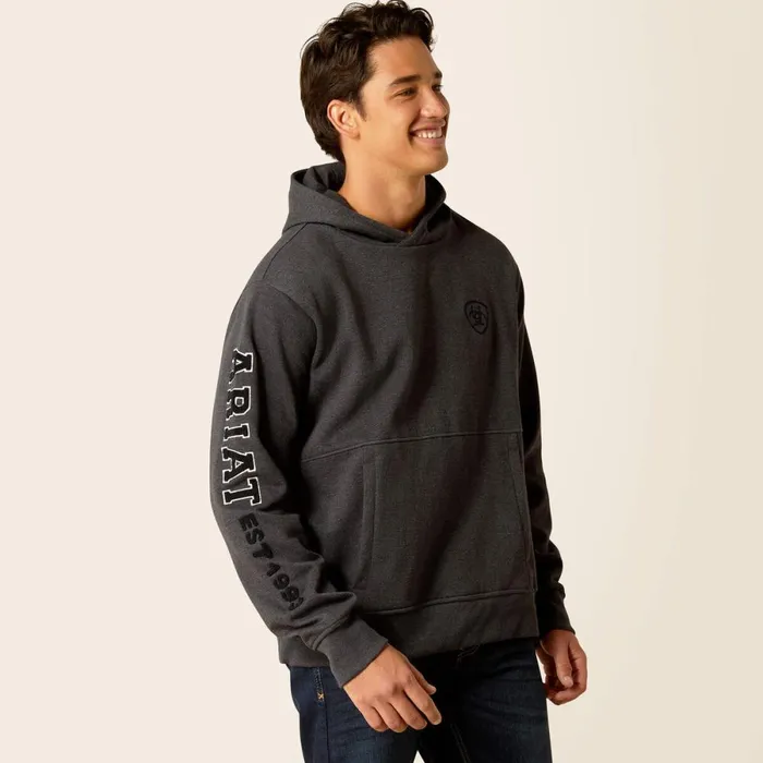 Rabere Hoodie Charcoal Men Ariat Sweatshirts and Hoodies