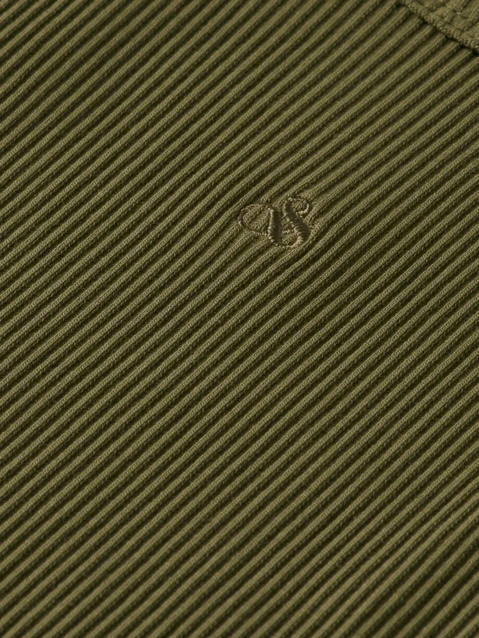 RACER RIB TANK Washed Military Women Scotch and Soda Tops and TShirts