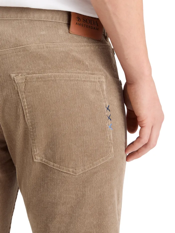 RALSTON 5 POCKET CORDUROY CHINO Mocha Men Scotch and Soda Pants