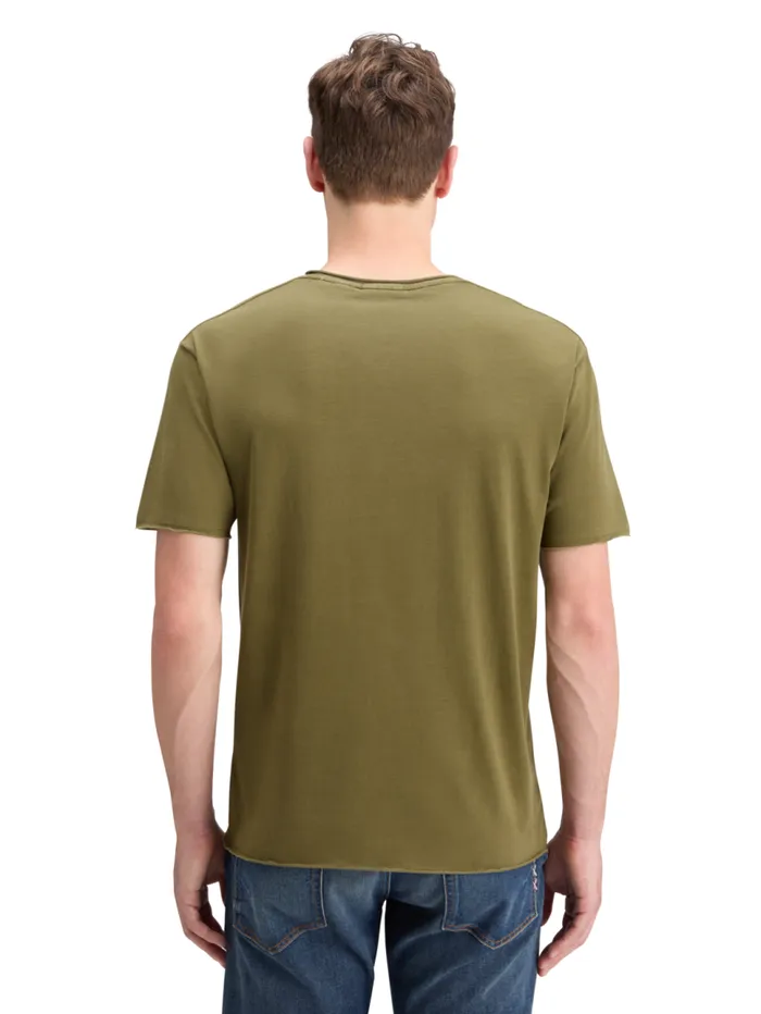 RAW EDGE GARMENT DYE TSHIRT Moss Green Men Scotch and Soda TShirts and Polo Shirts RAW EDGE GARMENT DYE TSHIRT Moss Green Men Scotch and Soda TShirts and Polo Shirts