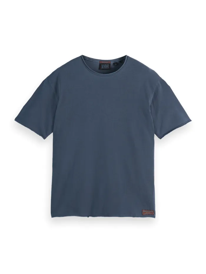 RAW EDGE GARMENT DYE TSHIRT Moss Green Men Scotch and Soda TShirts and Polo Shirts RAW EDGE GARMENT DYE TSHIRT Moss Green Men Scotch and Soda TShirts and Polo Shirts