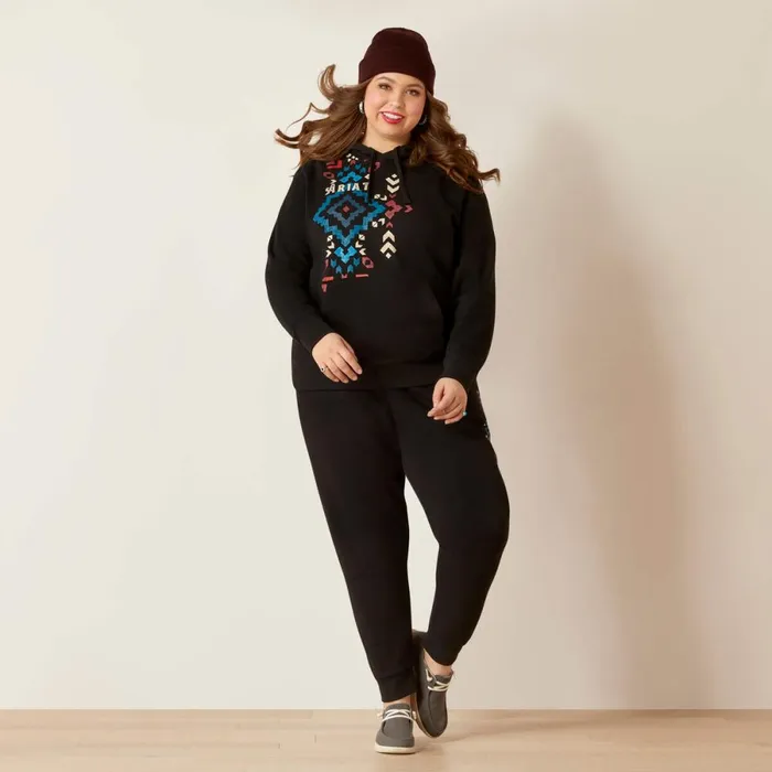 REAL Geo Hoodie Black Women Ariat Sweatshirts and Hoodies REAL Geo Hoodie Black Women Ariat Sweatshirts and Hoodies