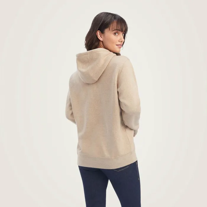 REAL Shield Logo Hoodie Dark Oatmeal Heather Women Ariat Sweatshirts and Hoodies REAL Shield Logo Hoodie Dark Oatmeal Heather Women Ariat Sweatshirts and Hoodies