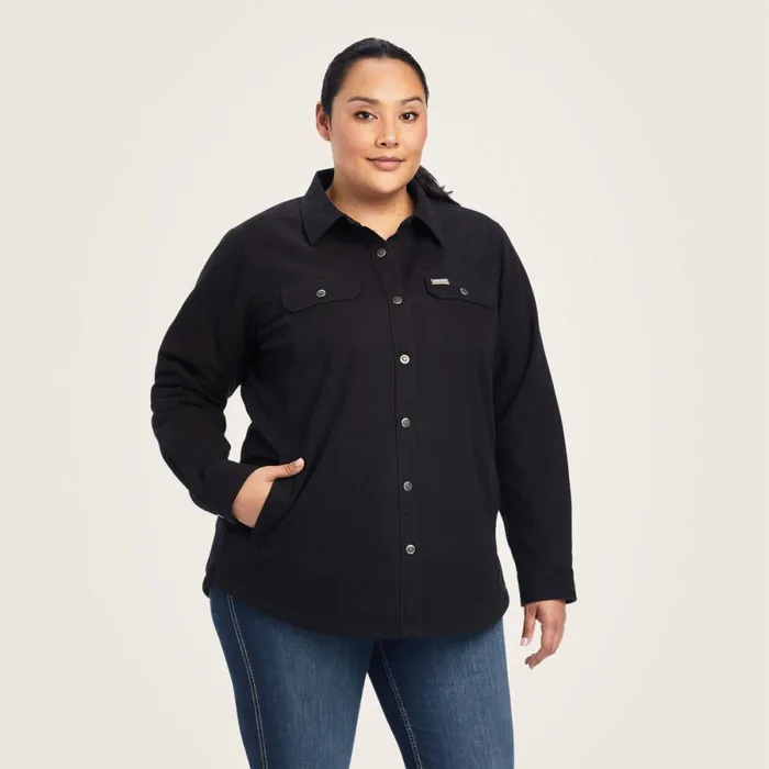 Rebar Classic Canvas Shirt Jacket Black Women Ariat Jackets and Vests Rebar Classic Canvas Shirt Jacket Black Women Ariat Jackets and Vests