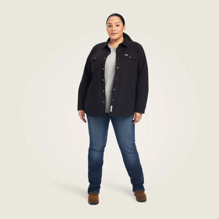 Rebar Classic Canvas Shirt Jacket Black Women Ariat Jackets and Vests Rebar Classic Canvas Shirt Jacket Black Women Ariat Jackets and Vests