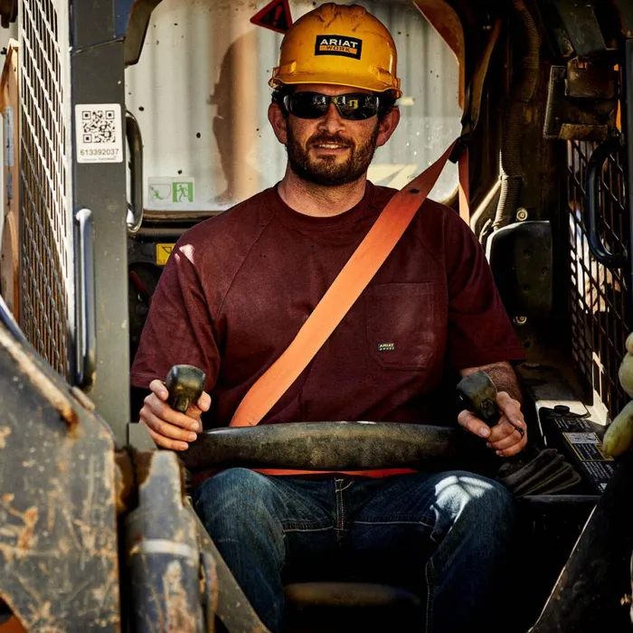 Rebar Cotton Strong TShirt Burgundy Heather Men Ariat TShirts and Polos Rebar Cotton Strong TShirt Burgundy Heather Men Ariat TShirts and Polos