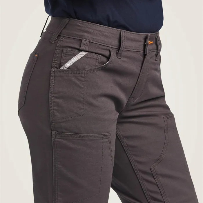 Rebar DuraStretch Made Tough Double Front Pant Rebar Grey Women Ariat Pants and Shorts Rebar DuraStretch Made Tough Double Front Pant Rebar Grey Women Ariat Pants and Shorts
