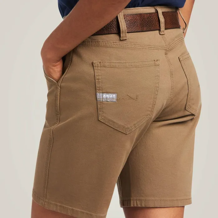 Rebar DuraStretch Made Tough Short Field Khaki Women Ariat Pants and Shorts Rebar DuraStretch Made Tough Short Field Khaki Women Ariat Pants and Shorts
