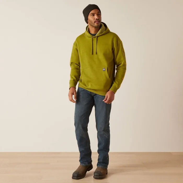 Rebar Graphic Hoodie Going Green Heather Men Ariat Sweatshirts and Hoodies Rebar Graphic Hoodie Going Green Heather Men Ariat Sweatshirts and Hoodies