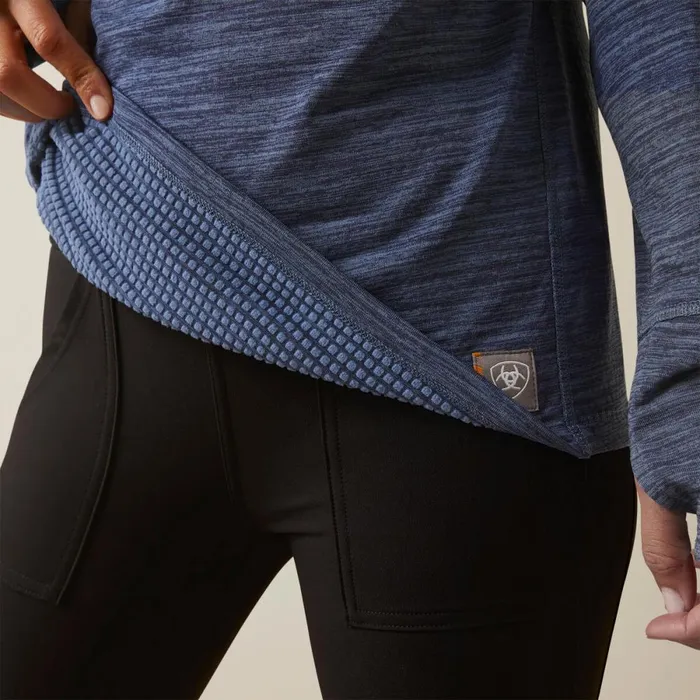 Rebar Gridwork Balaclava Baselayer Bjou Blue Women Ariat TShirts and Tops Rebar Gridwork Balaclava Baselayer Bjou Blue Women Ariat TShirts and Tops