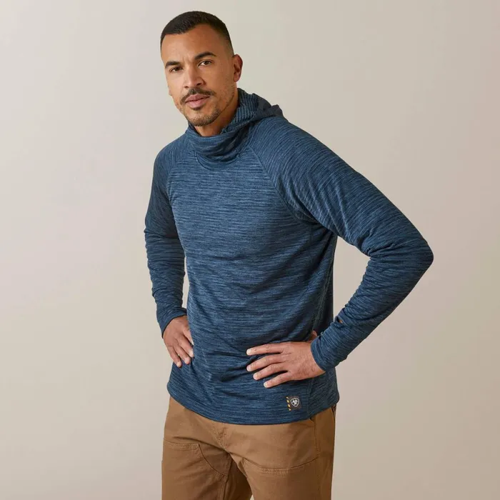Rebar Gridwork Balaclava Baselayer Blue Wink Teal Men Ariat TShirts and Polos