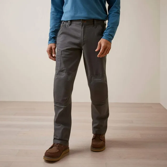 Rebar M5 Straight Made Tough Knee Guardian Straight Rebar Grey Men Ariat Pants and Shorts