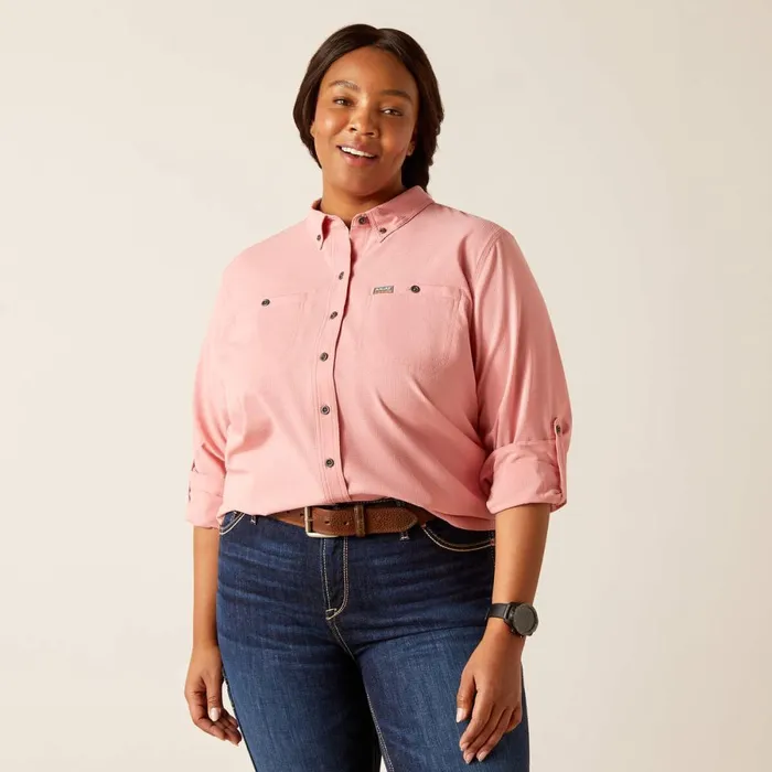 Rebar Made Tough 360 AirFlow DuraStretch Work Shirt Mauveglow Women Ariat TShirts and Tops Rebar Made Tough 360 AirFlow DuraStretch Work Shirt Mauveglow Women Ariat TShirts and Tops