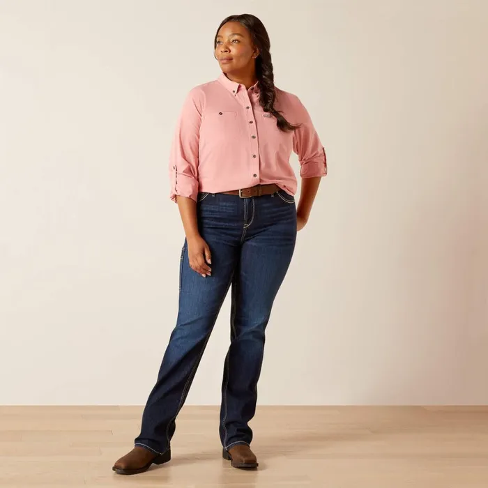 Rebar Made Tough 360 AirFlow DuraStretch Work Shirt Mauveglow Women Ariat TShirts and Tops Rebar Made Tough 360 AirFlow DuraStretch Work Shirt Mauveglow Women Ariat TShirts and Tops