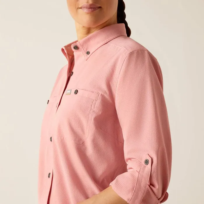 Rebar Made Tough 360 AirFlow DuraStretch Work Shirt Mauveglow Women Ariat TShirts and Tops Rebar Made Tough 360 AirFlow DuraStretch Work Shirt Mauveglow Women Ariat TShirts and Tops