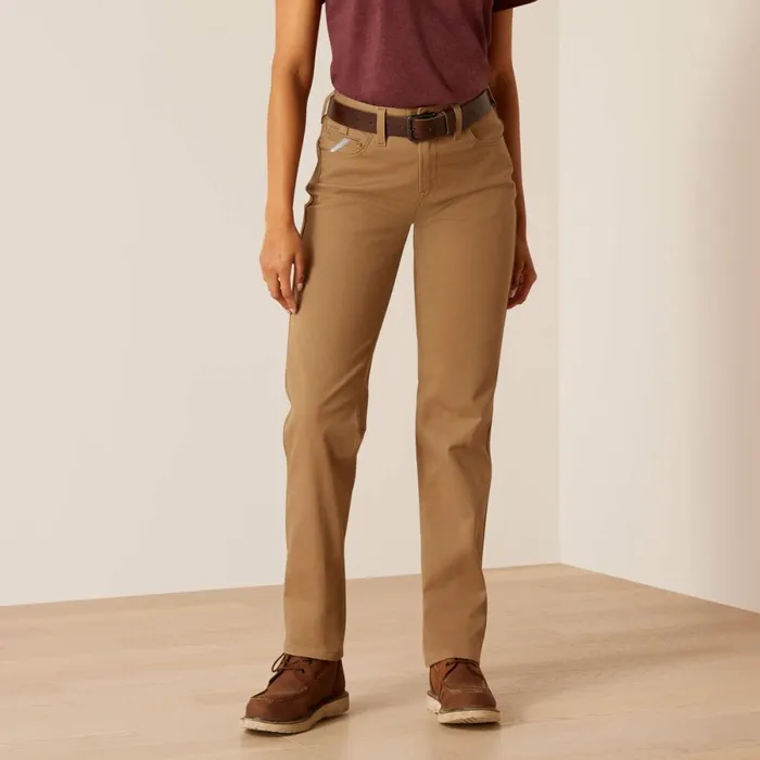 Rebar PR Made Tough Straight Pant Field Khaki Women Ariat Pants and Shorts