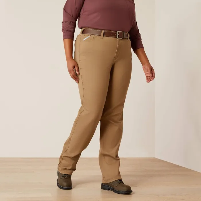 Rebar PR Made Tough Straight Pant Field Khaki Women Ariat Pants and Shorts Rebar PR Made Tough Straight Pant Field Khaki Women Ariat Pants and Shorts