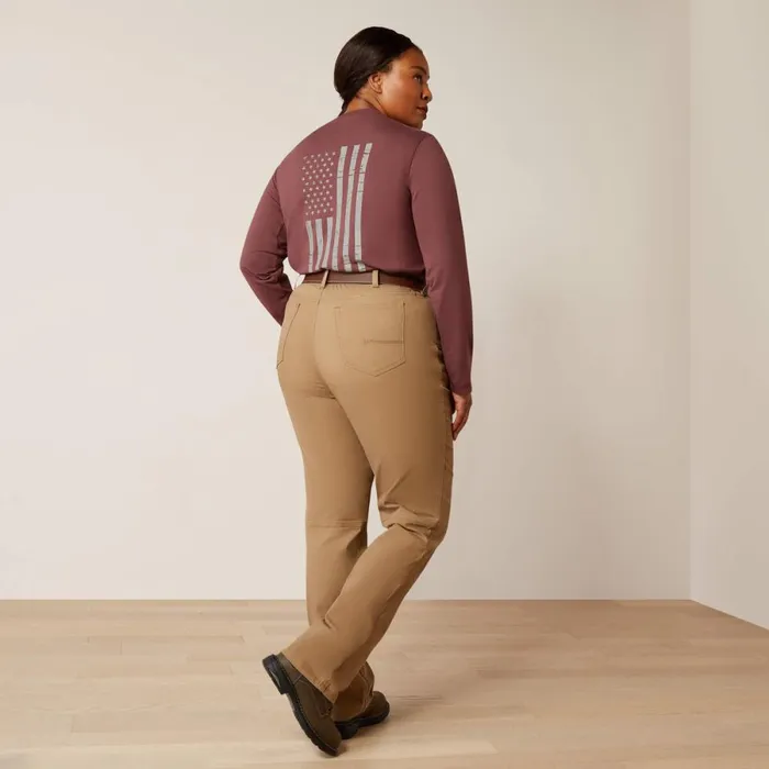 Rebar PR Made Tough Straight Pant Field Khaki Women Ariat Pants and Shorts Rebar PR Made Tough Straight Pant Field Khaki Women Ariat Pants and Shorts